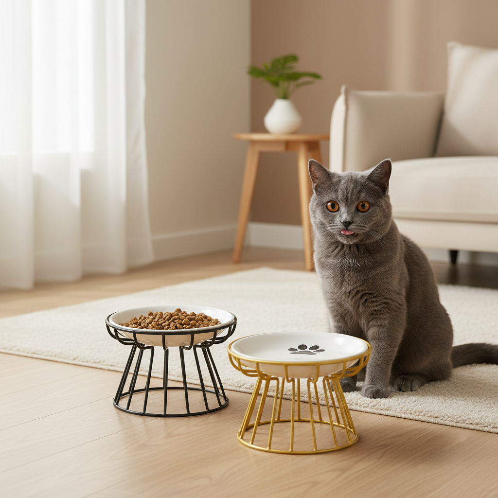 Nordic Elevated Ceramic Pet Bowl