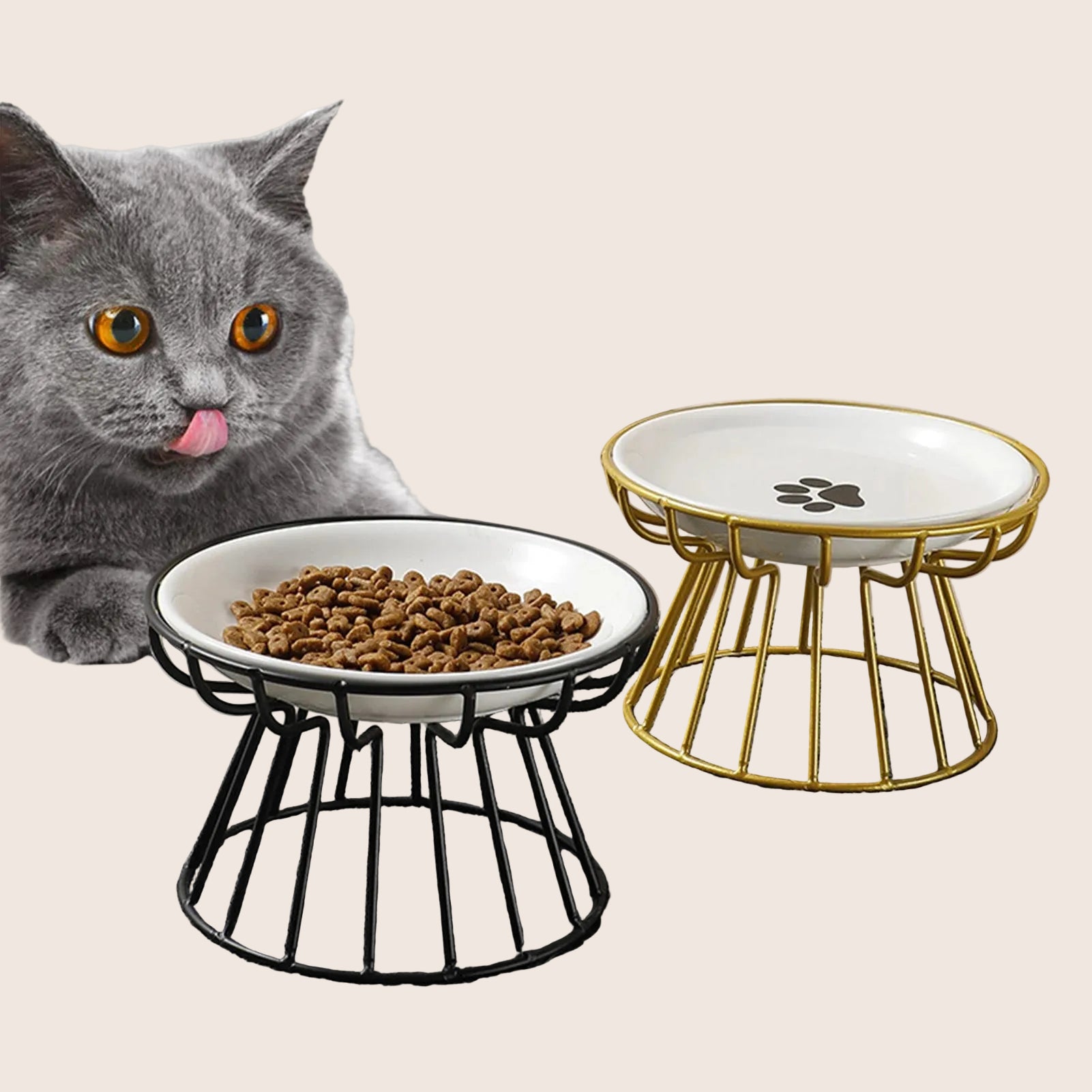 Nordic Elevated Ceramic Pet Bowl