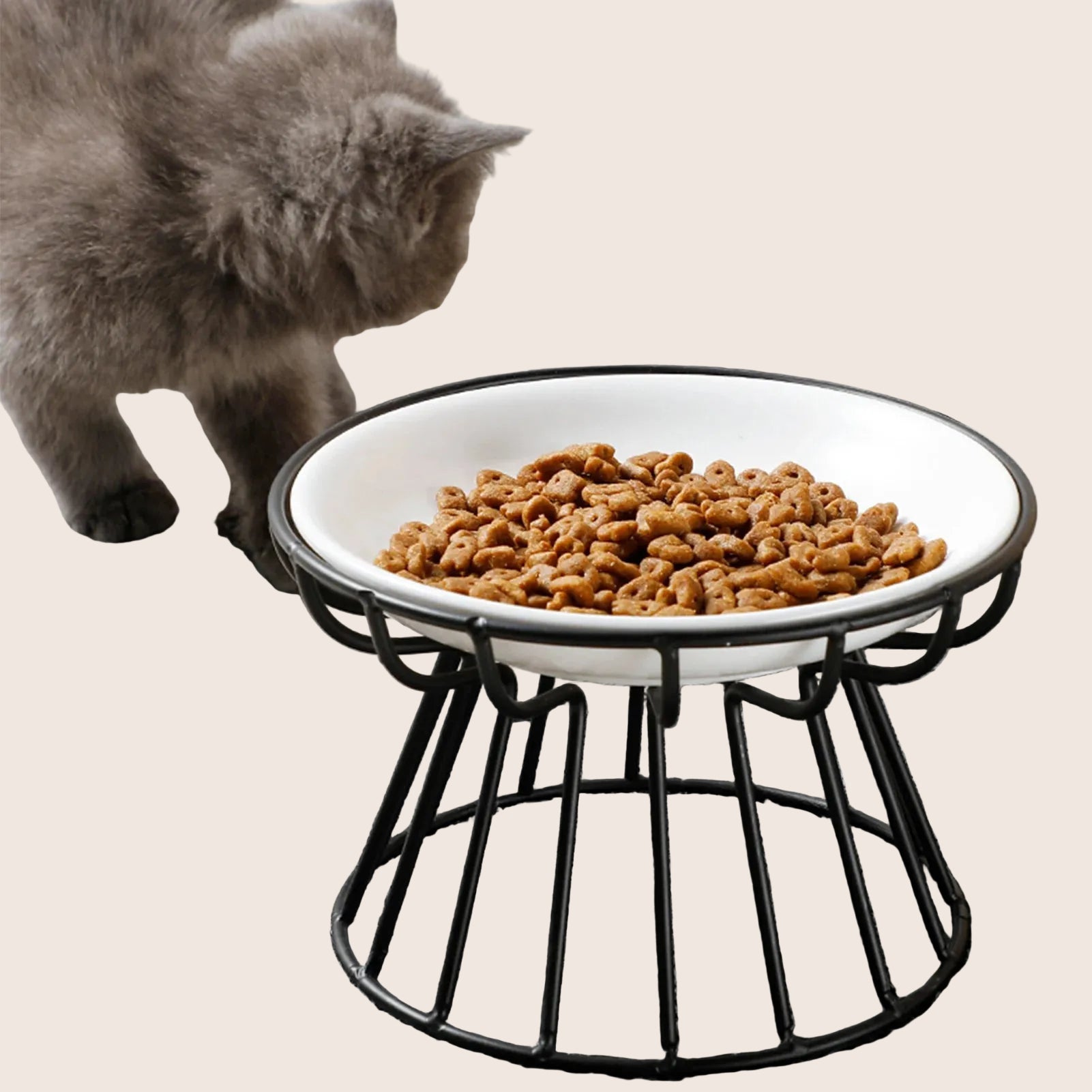 Nordic Elevated Ceramic Pet Bowl