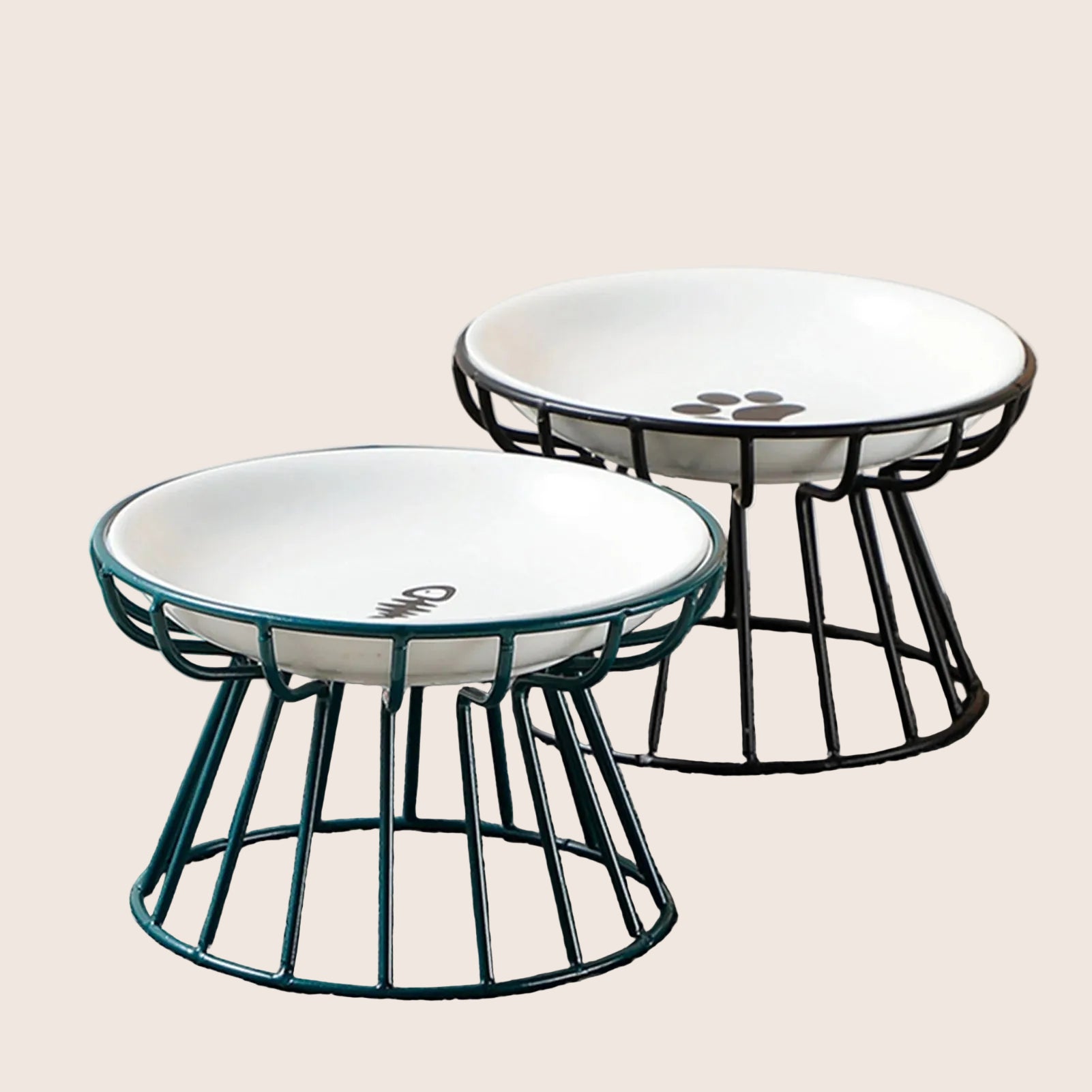 Nordic Elevated Ceramic Pet Bowl