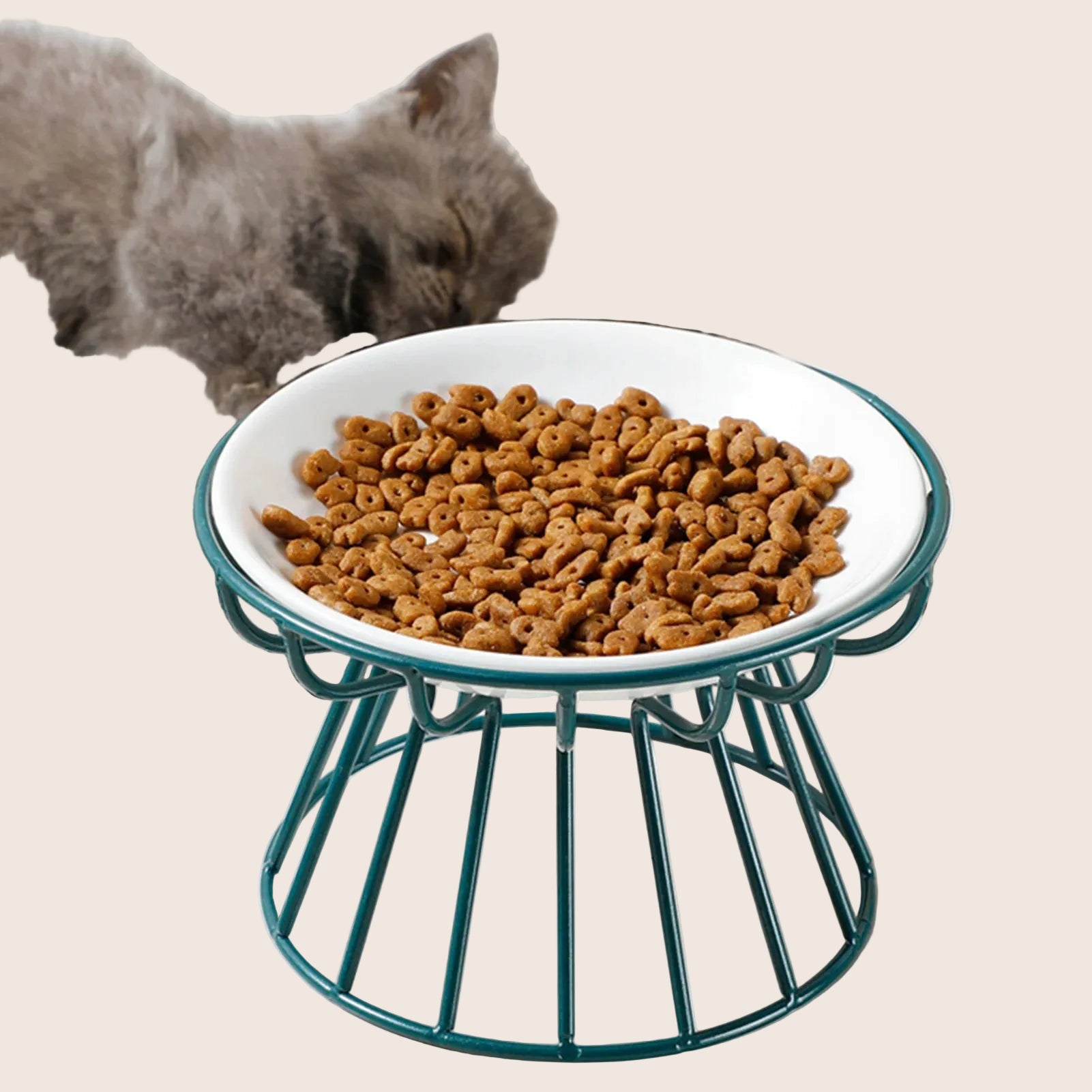 Nordic Elevated Ceramic Pet Bowl
