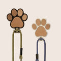 Wooden Paw Print Wall Hook — Pet Leash & Coat Hanger